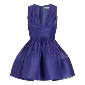 Zimmermann Vibrant Navy Blue Mini Dress